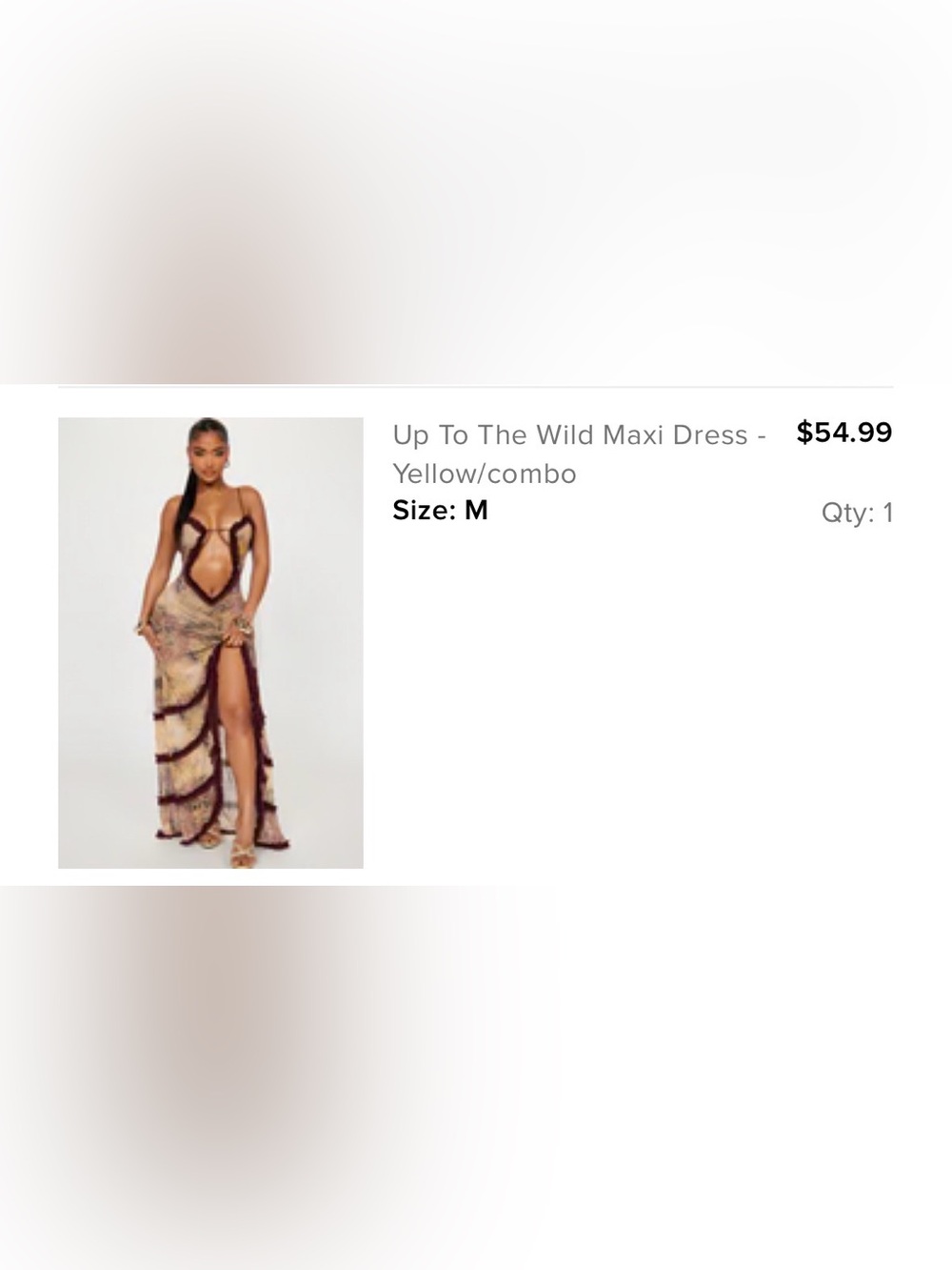 Maxi One-Piece - Yellow Combo